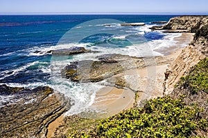 Beaches and cliffs on the Pacific Coast, Wilder Ranch State Park, Santa Cruz, California