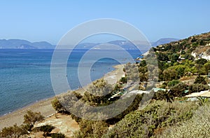 Beaches on the coast of the island Zakyntos
