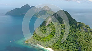 Beaches in El Nido, Palawan. Philippines.