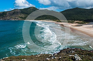 Beaches in florianopolis island, in South Brazil