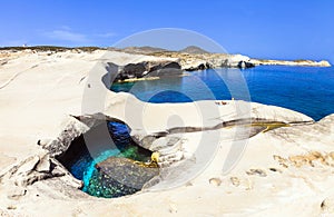 beaches of Greece - Sarakiniko on Milos island