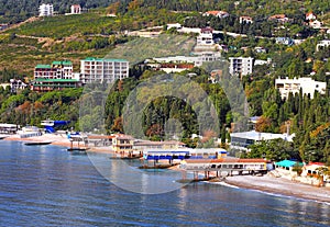 Beaches of the seaside resort photo