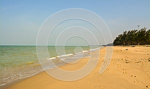 The beaches in Song-Khla province southern of Thailand