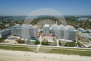 Beachfront architecture Surfside Florida