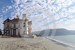 A beachfront building located in the coastal city of Mejillones