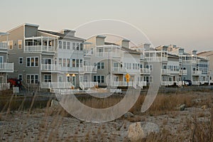 Beachfront houses in the Rockaways, Queens, New York