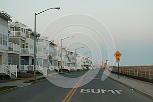 Beachfront houses in the Rockaways, Queens, New York