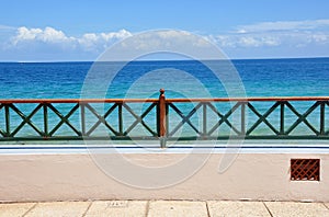 Beachfront patio photo