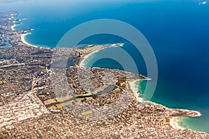 Beachfront property aerial