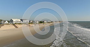 Beachfront real estate Corolla NC USA 5k aerial footage