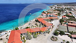 Beachfront Resort At Kralendijk In Bonaire Netherlands Antilles.