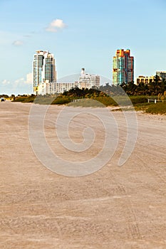 Beachlife at the white beach in South Miami photo