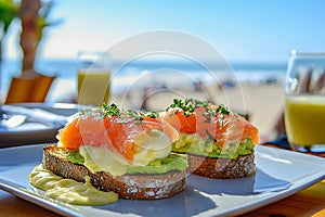 Beachside Brunch with Salmon photo