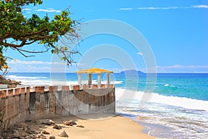 Beachside in the carribean