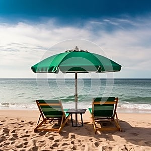 Beachside serenity under clear skies