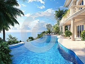 Beachside swimming pool