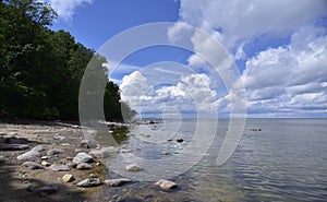 Beachview with stones