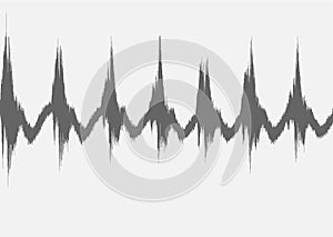 Beacon or buoy beep or blip tracking signal with background noise