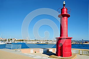 Beacon in Cambrils, Spain