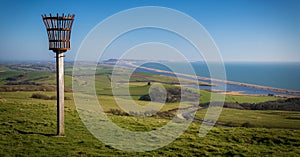 Beacon on a hill overlooking Abbotsbury Priory