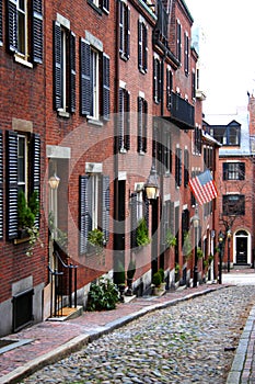 Beacon Hill is a wealthy neighborhood of Federal-style rowhouses, with some of the highest property values in the United States