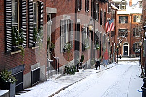 Beacon Hill is a wealthy neighborhood of Federal-style rowhouses, with some of the highest property values in the United States