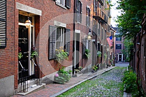 Beacon Hill is a wealthy neighborhood of Federal-style rowhouses, with some of the highest property values in the United States