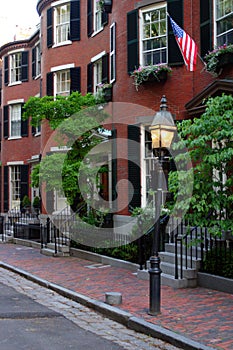 Beacon Hill is a wealthy neighborhood of Federal-style rowhouses, with some of the highest property values in the United States