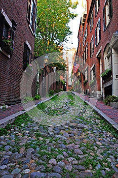 Beacon Hill is a wealthy neighborhood of Federal-style rowhouses, with some of the highest property values in the United States