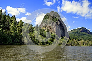 Beacon Rock on Columbia River photo