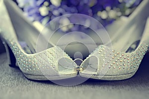 Beaded Bride Shoes