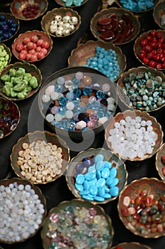 Beads in bowls
