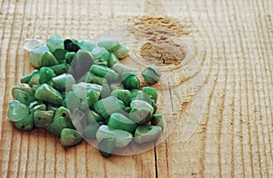 Beads nephrite stones photo