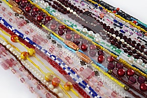 Beads strings background