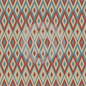 Beadwork. African motif. Seamless pattern.