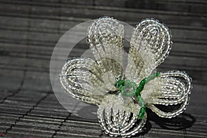 Beadwork flower