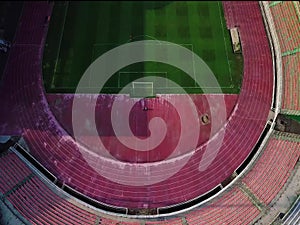 Beaeutiful aerial view of Stadium in Alor Setar Kedah Malaysia near Masjid Zahir from top view