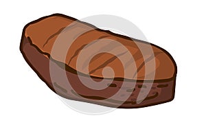 Beaf steak.Meat food illustration