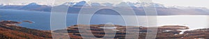 The Beagle Channel seen from Navarino island, Magellan region, Chile