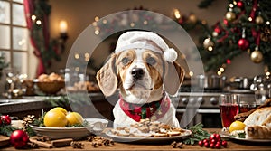 Beagle\'s Festive Feast: Crafting a Memorable Christmas Dinner in the Heartwarming Kitchen