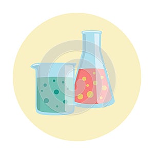 Beaker and Erlenmeyer flask Lab Equipment