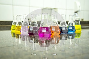 Beaker lab science tube color
