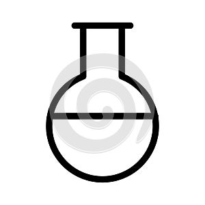 Beaker stick vector thin line icon