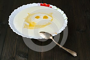 beakfast w semolina dressed with butter