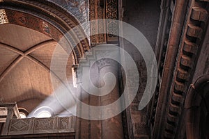 Beam of light in the Church