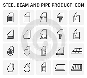 Beam pipe icon