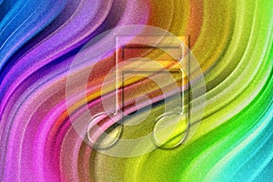 Beamed sixteenth note symbol, Music Background photo