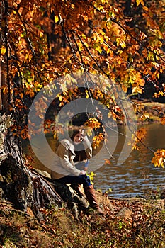 Beaming Joy in an Autumn Morning