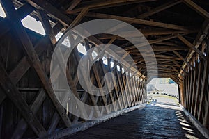 Beams Inside a Covered Bridge