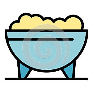 Bean food icon vector flat